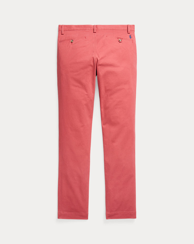 Washed Stretch Slim Fit Chino Trouser Nantucket Red