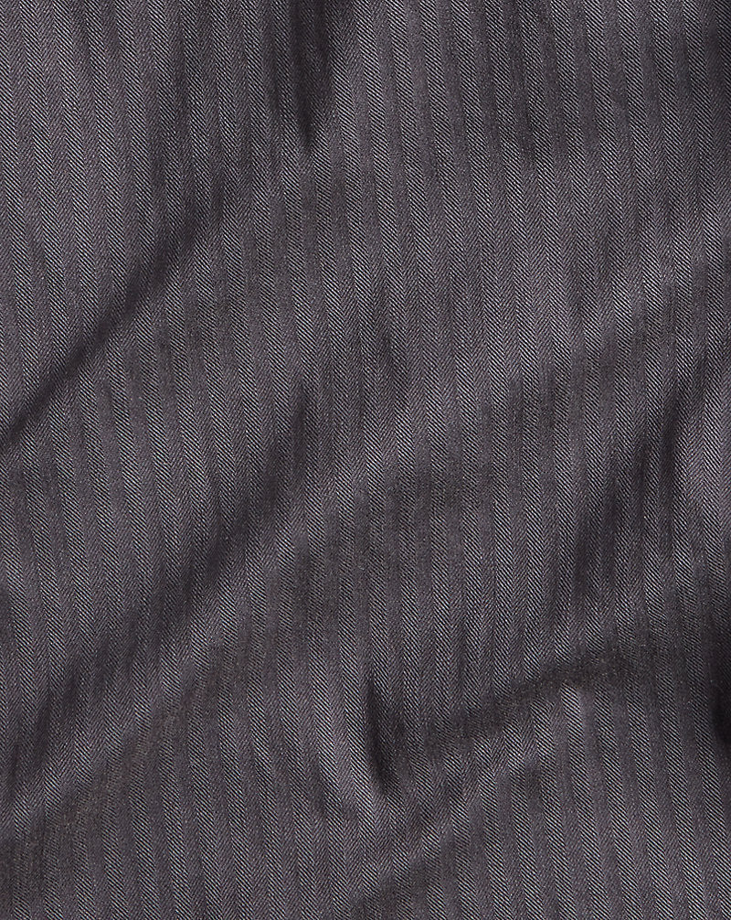 Herringbone Twill Field Trouser Washed Black