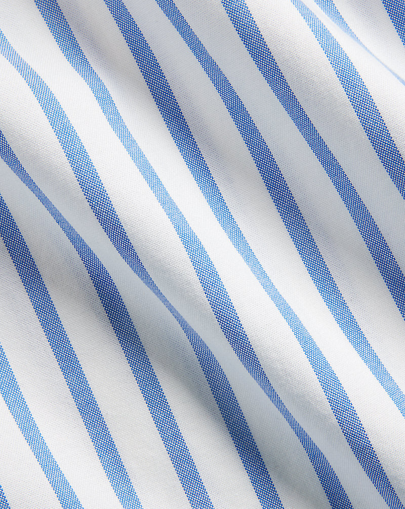 Custom Fit Striped Oxford Shirt Blue/White