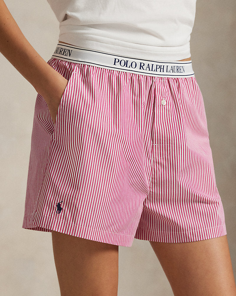 Striped Cotton Boxer White Cloud X College Pin