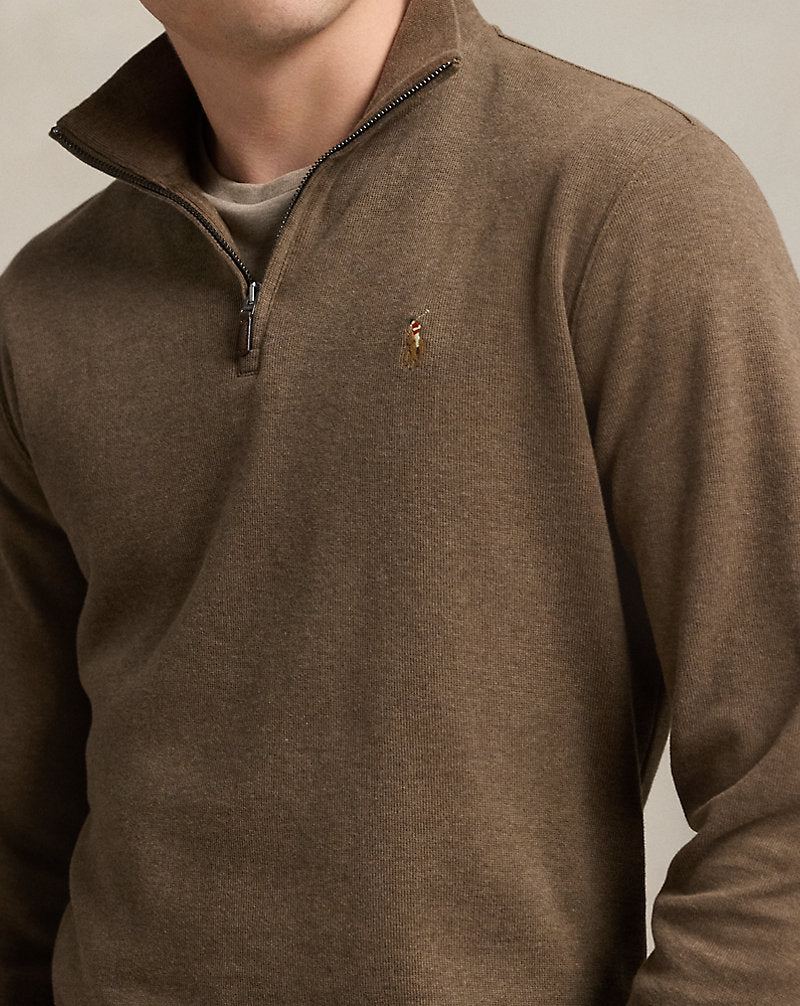 Estate-Rib Quarter-Zip Pullover Cedar Heather