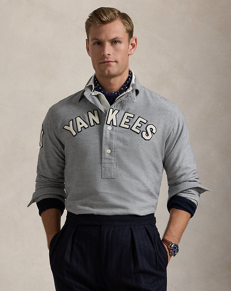 Polo Yankees Shirt Grey Heather