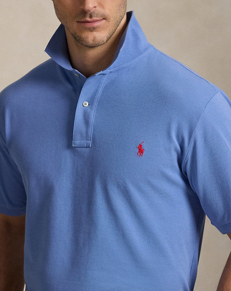 Mesh Polo Shirt Campus Blue