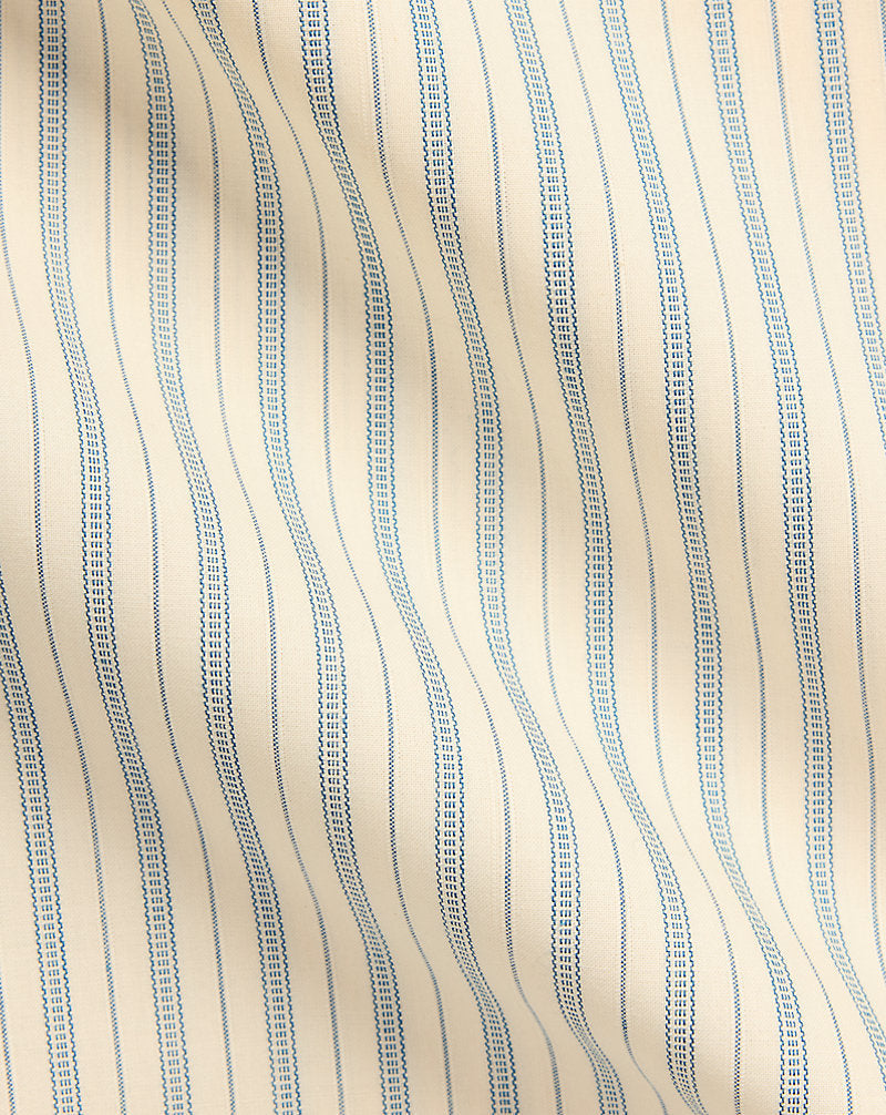 Striped Dobby Shirt Cream/Blue