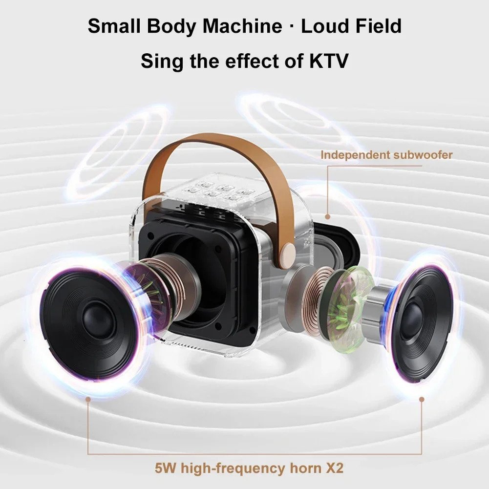 🌸🔥🔥Mini Karaoke Machine with Wireless Microphones🎵