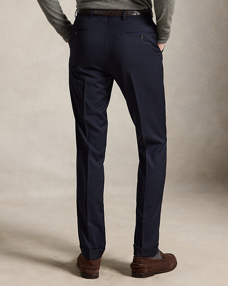 Slim Fit Wool Twill Trouser Classic Navy