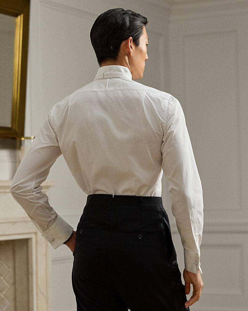 Handmade Wingtip-Collar Poplin Shirt White