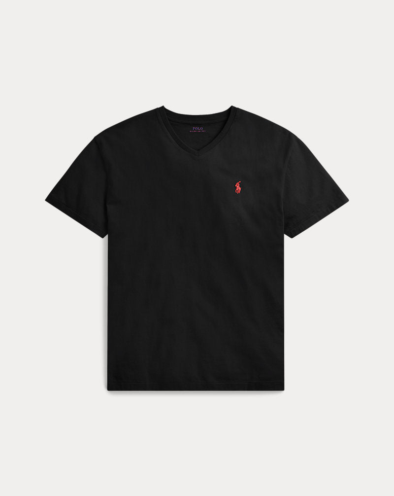 Classic Fit Jersey V-Neck T-Shirt Black