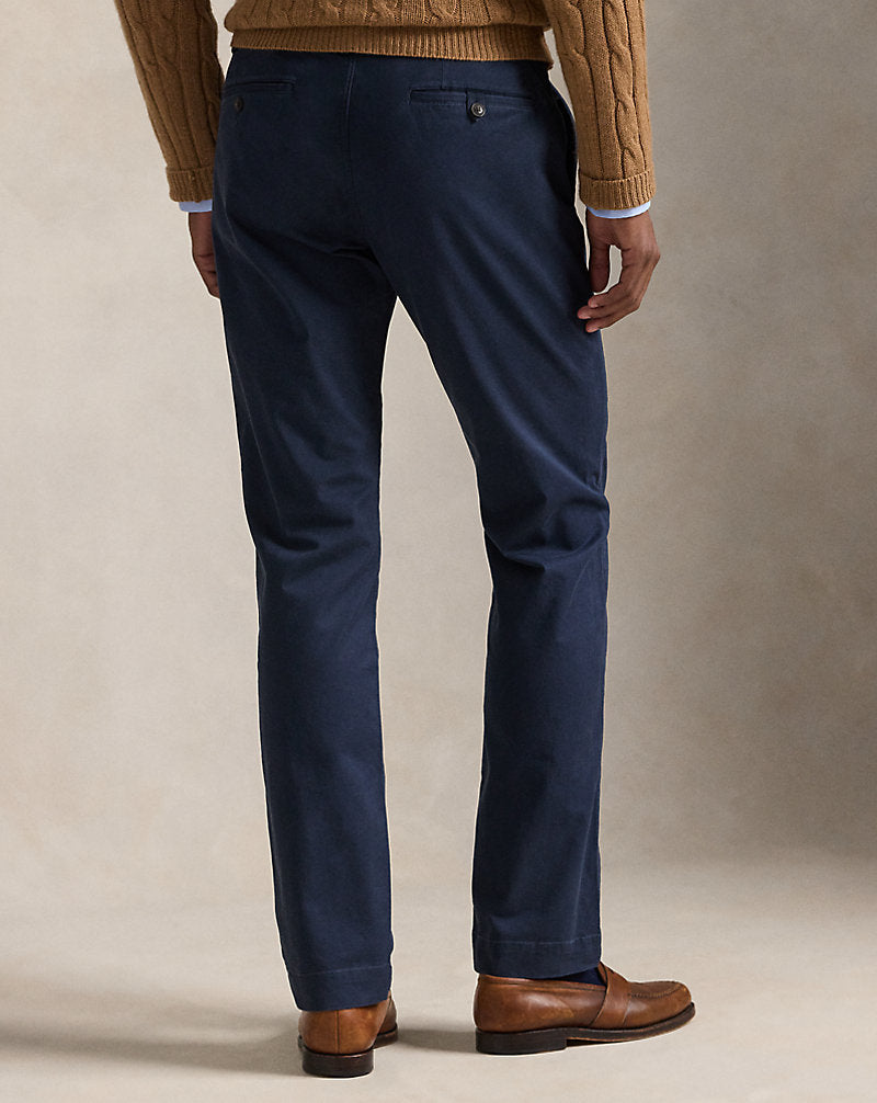 Stretch Straight Fit Chino Trouser Nautical Ink