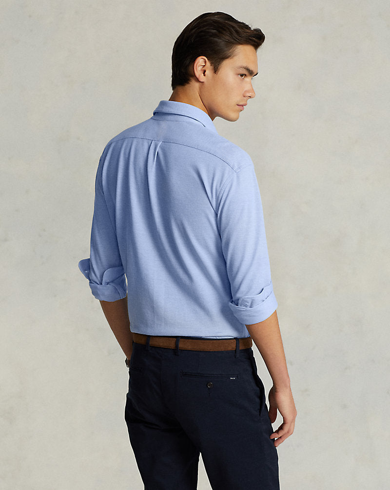 Knit Oxford Shirt Harbour Island Blue