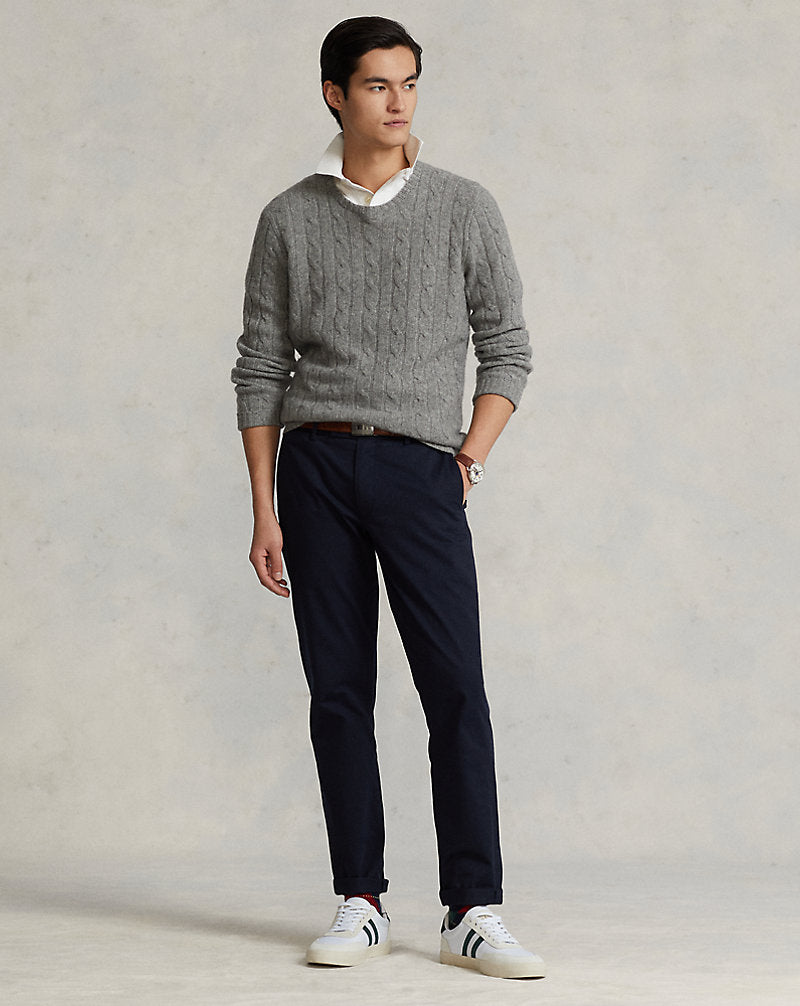 Stretch Straight Fit Chino Trouser Aviator Navy