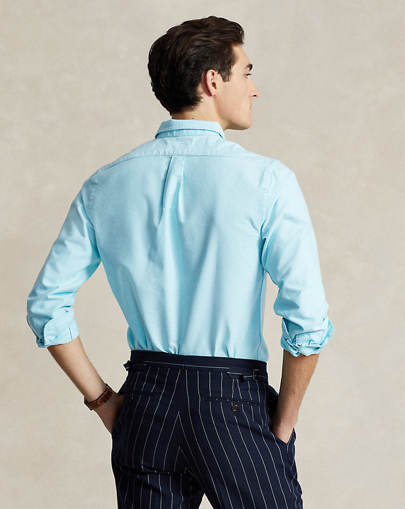 Slim Fit Oxford Shirt Aegean Blue