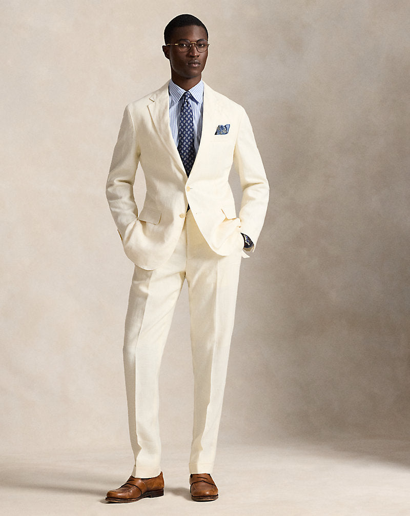 Linen Suit Trouser Light Cream