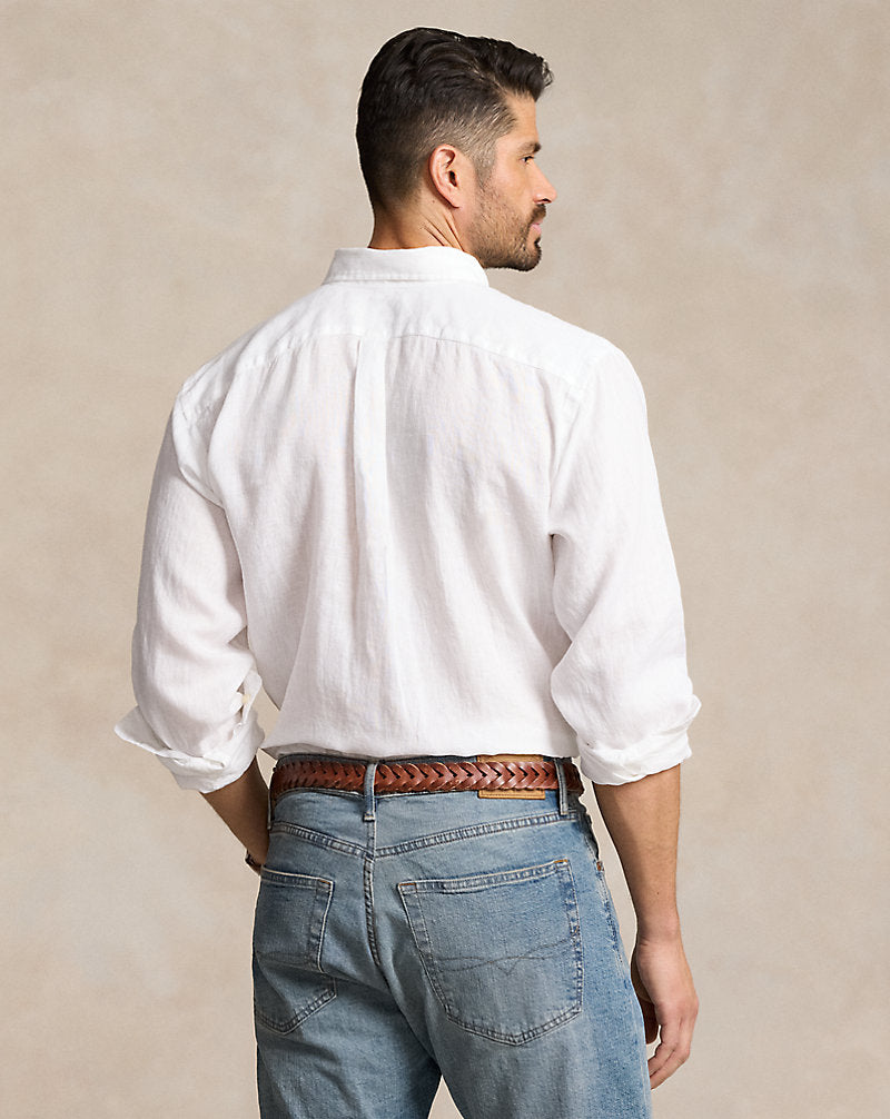 Lightweight Linen Shirt White