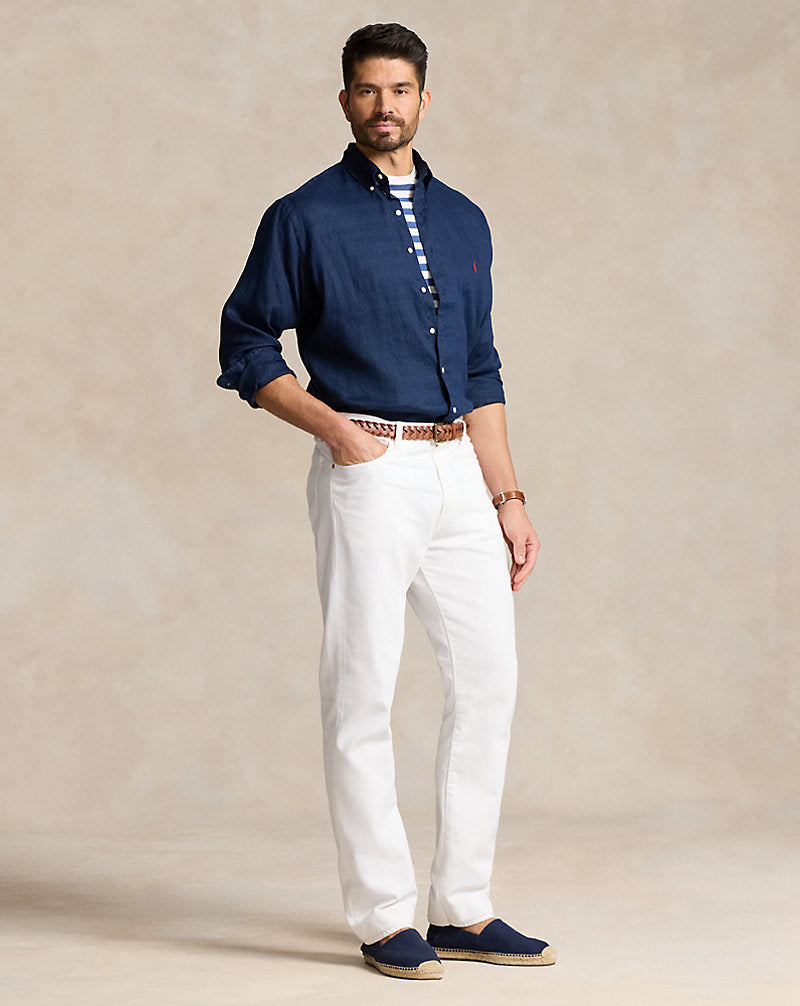 Lightweight Linen Shirt Newport Navy