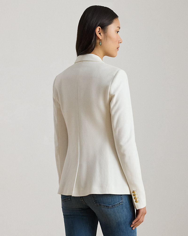 Bullion Jacquard Blazer White