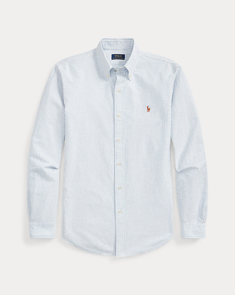 Custom Fit Oxford Shirt Blue/White Stripe