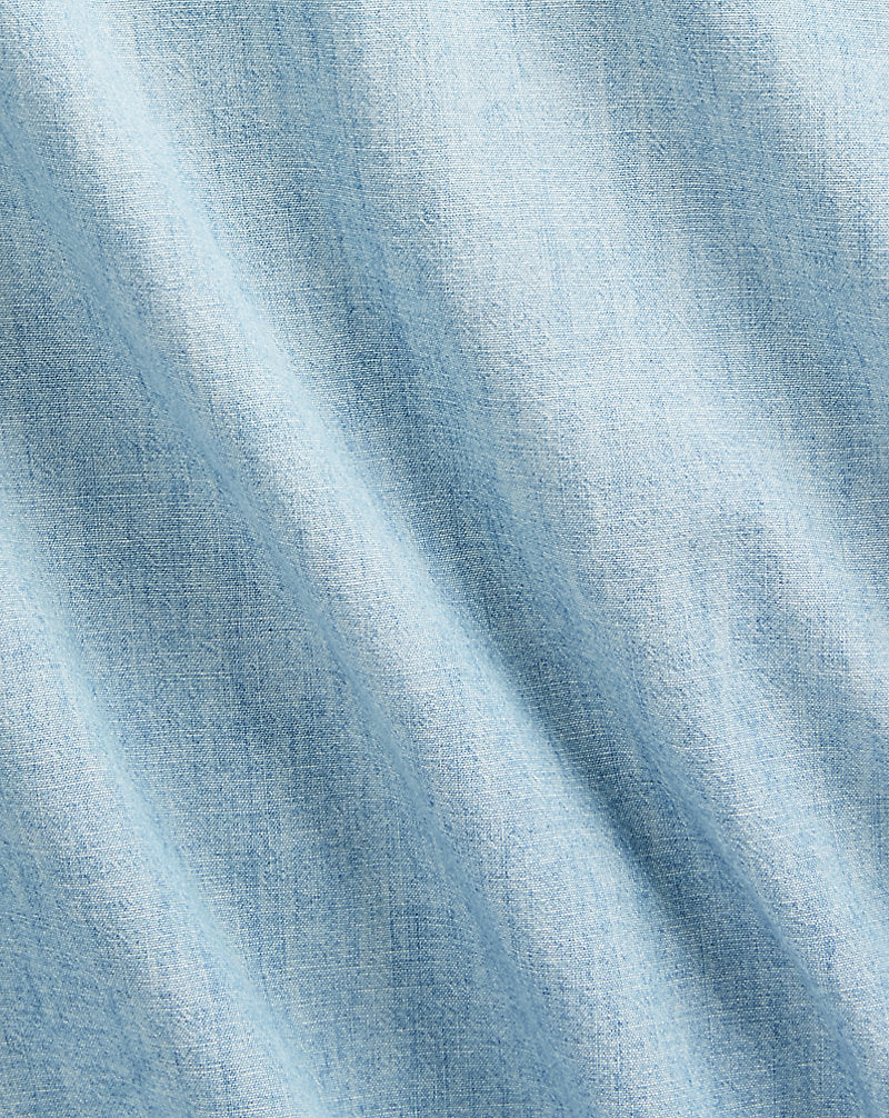 Slim Fit Chambray Western Shirt Davey Wash