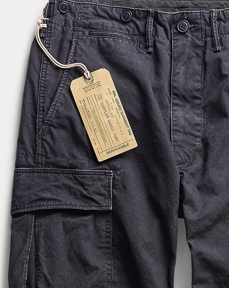Surplus Canvas Cargo Trouser Black