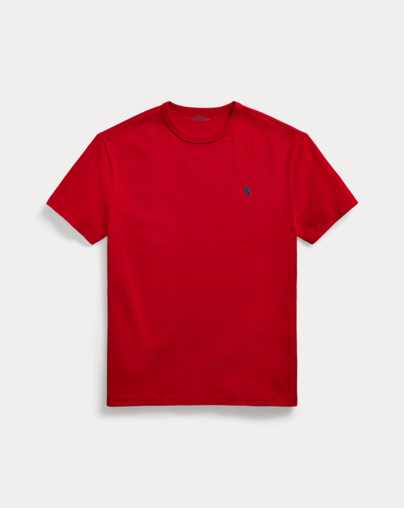 Classic Fit Jersey Crewneck T-Shirt Red