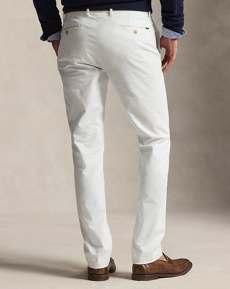 Stretch Slim Fit Chino Trouser Deckwash White