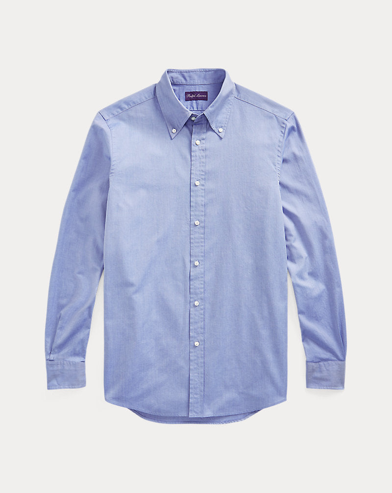 Washed Pinpoint Oxford Shirt Blue