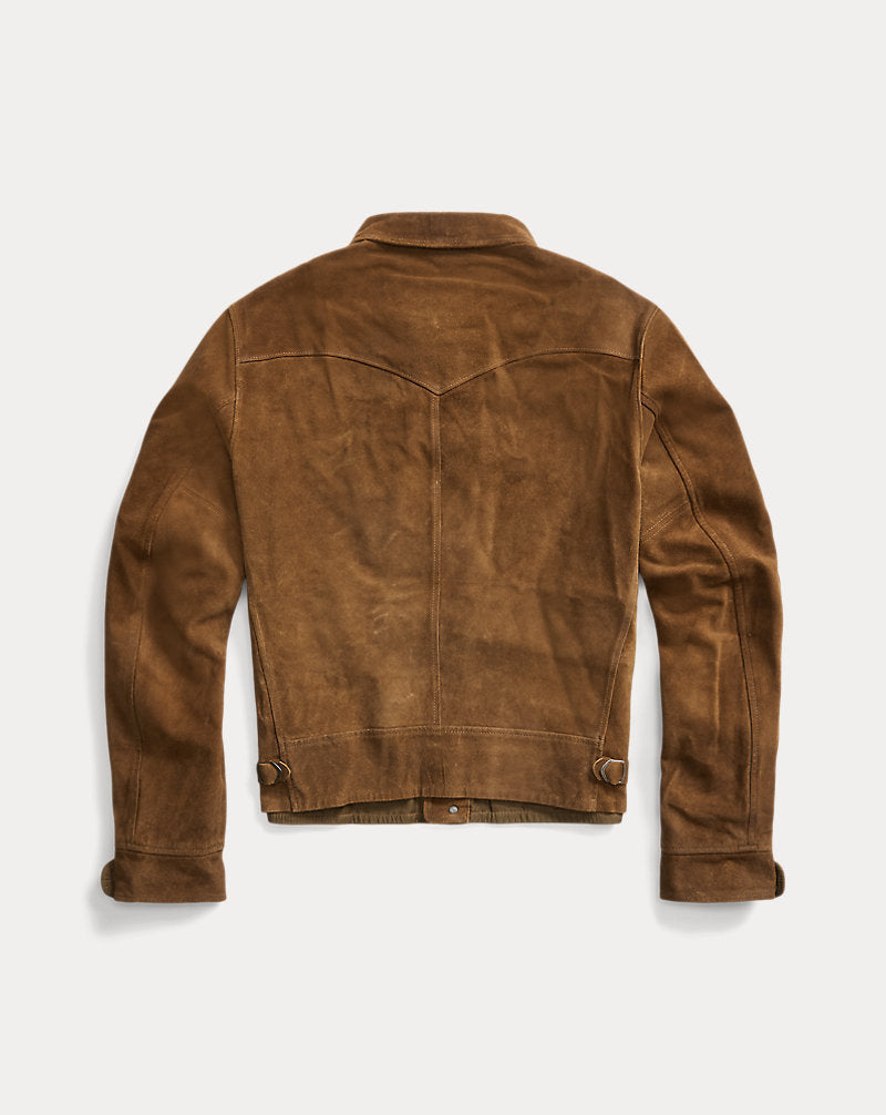 Roughout Suede Jacket Brown