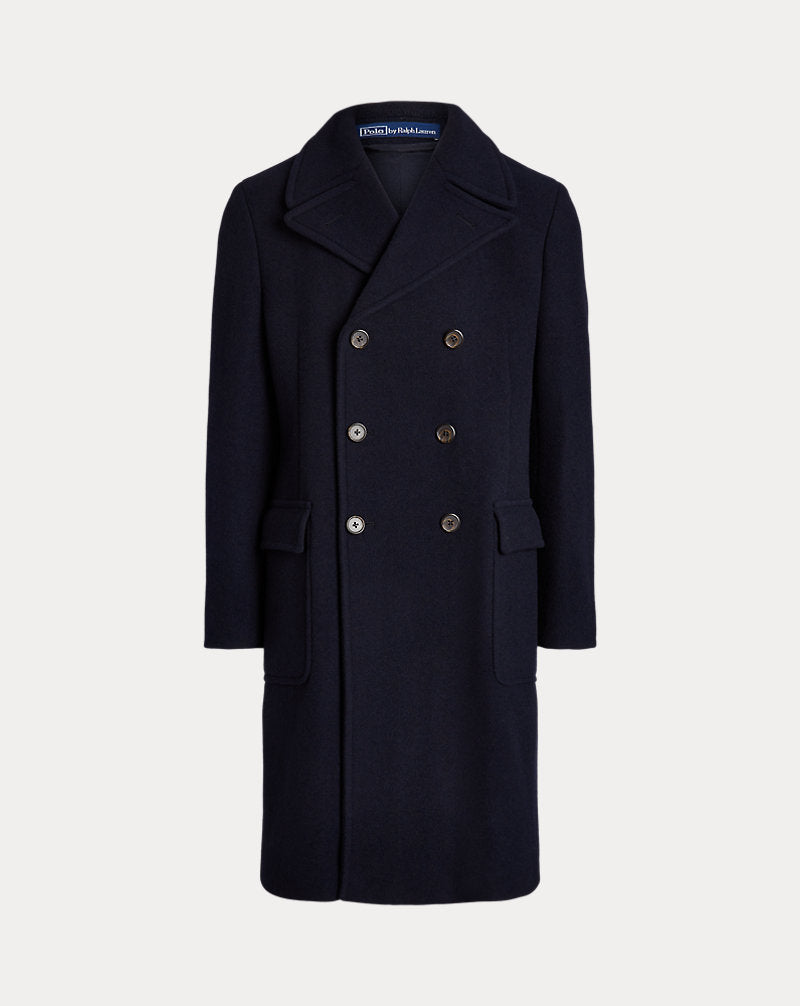 Polo Soft Tailored Wool-Blend Topcoat Navy