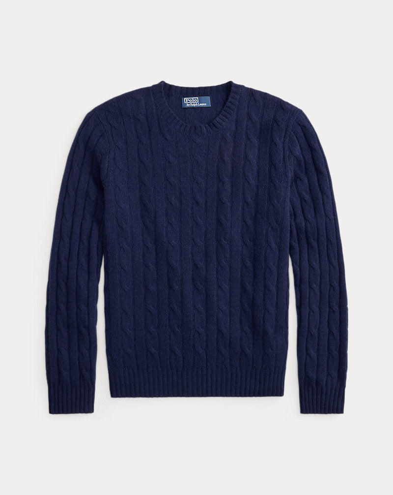 The Iconic Cable-Knit Cashmere Jumper Bright Navy