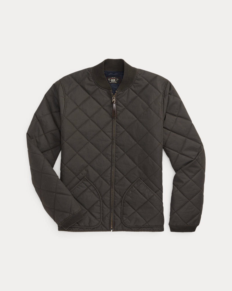 Quilted Twill Jacket Vintage Black