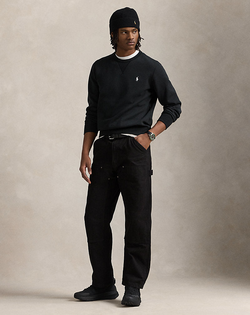 Double-Knit Pullover Black/Cream