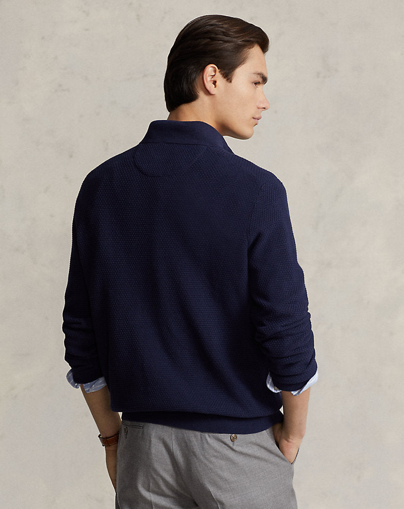 Performance Quarter-Zip Jumper Refined Navy