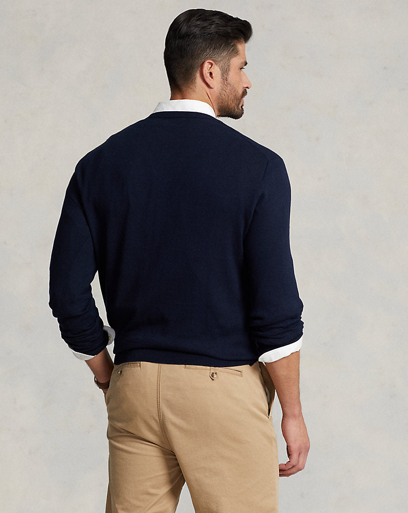 Cotton Crewneck Jumper Hunter Navy