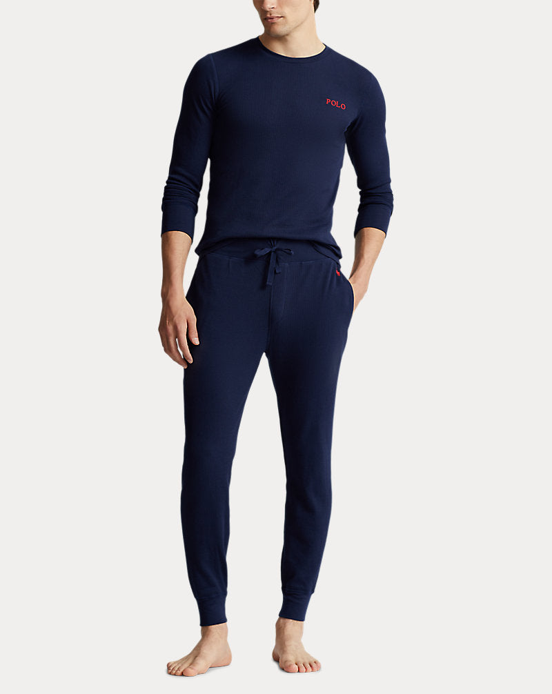 Waffle-Knit Sleep Jogger Cruise Navy