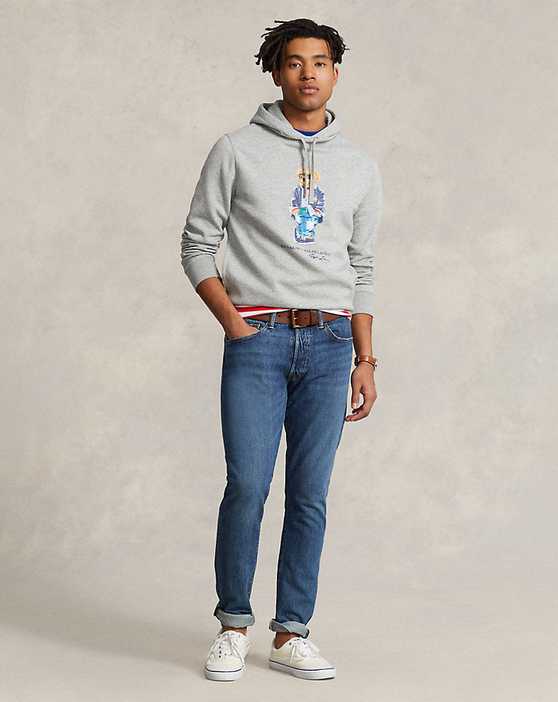 Polo Bear Fleece Hoodie Andover Htr Regatta
