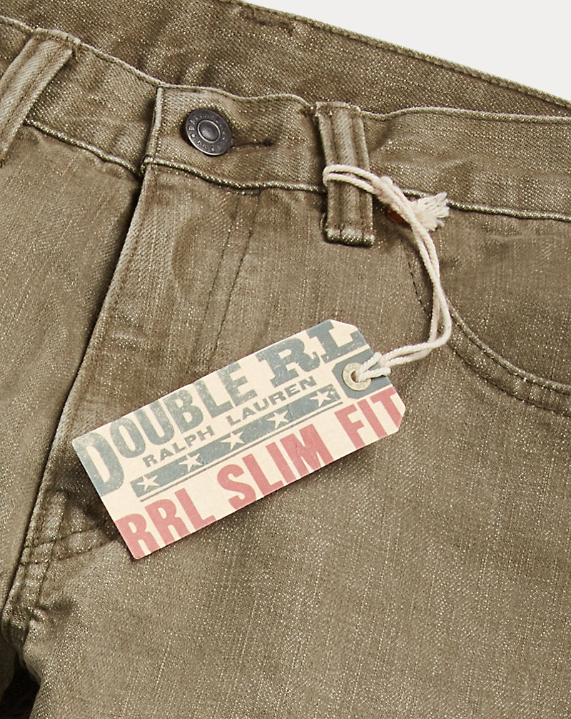 Slim Fit Olive Jean Olive