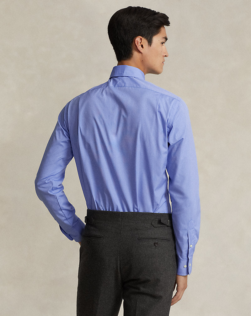 Regent Custom Fit End-on-End Shirt Blue