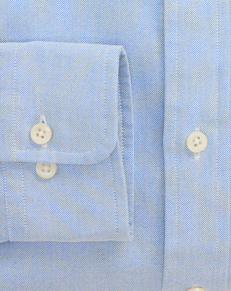 Custom Fit Monogram Oxford Shirt Bsr Blue