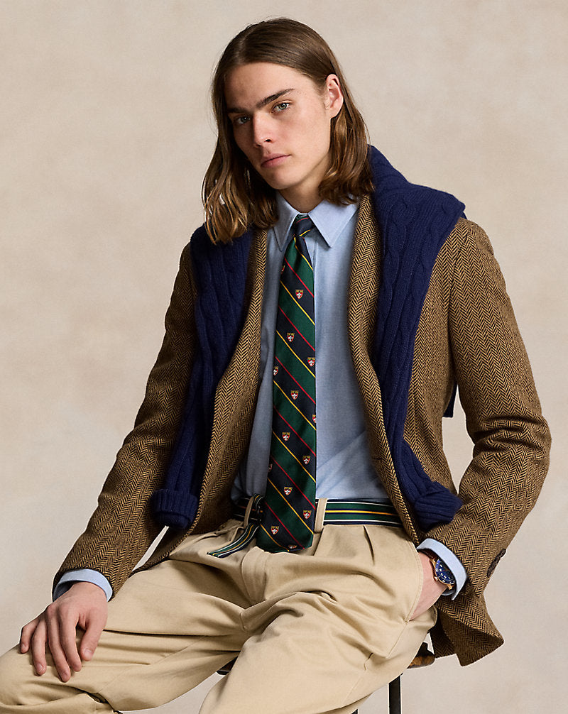 Custom Fit Monogram Oxford Shirt Bsr Blue