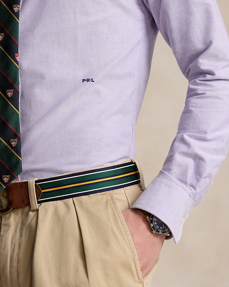 Custom Fit Monogram Oxford Shirt Thistle