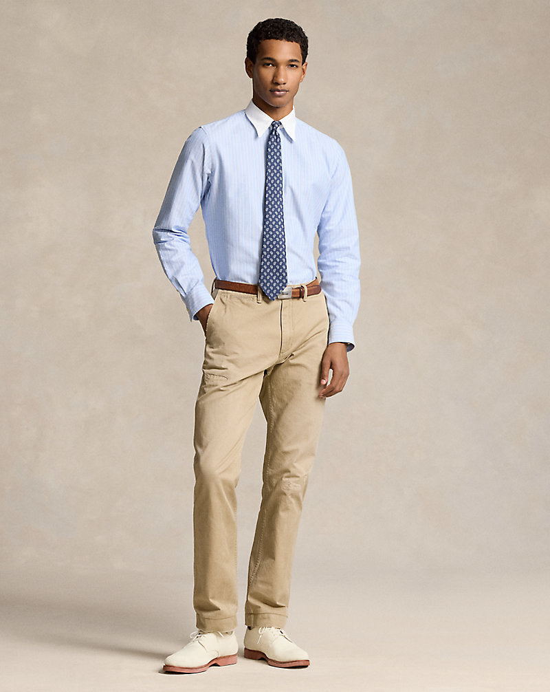 Classic Fit Striped Oxford Shirt 6369 Blue/White Multi