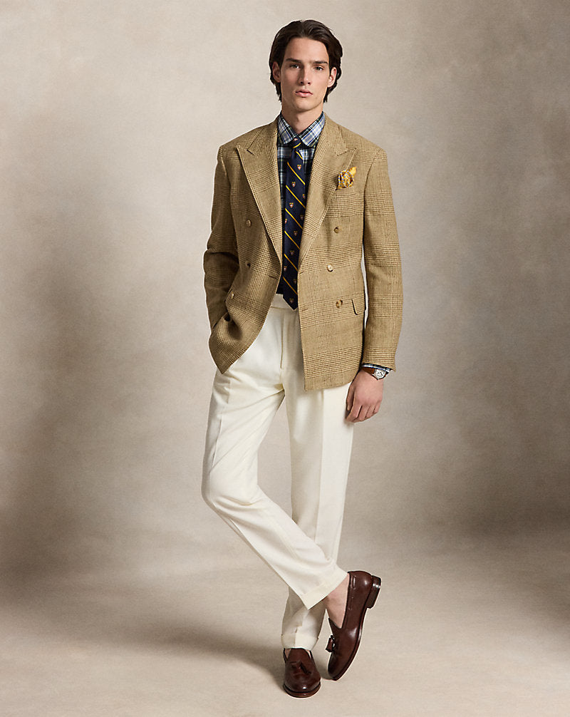 Custom Fit Plaid Poplin Shirt 5071 Evergreen/ Yellow