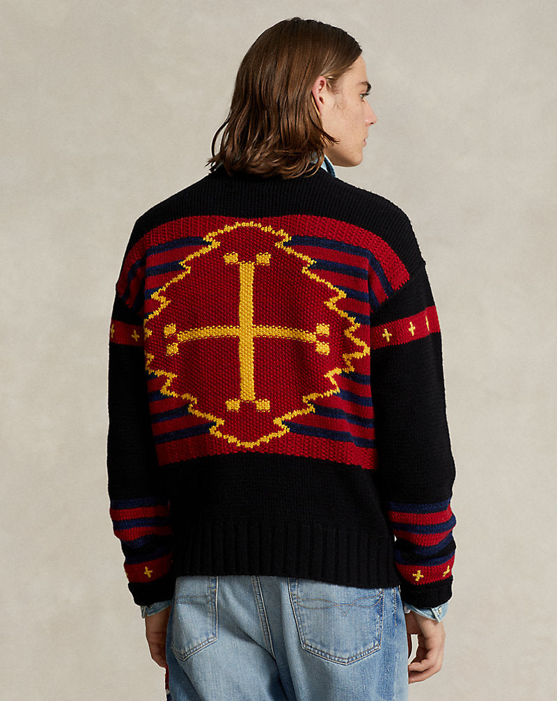 Naiomi Glasses Wool-Blend Jumper Black Combo