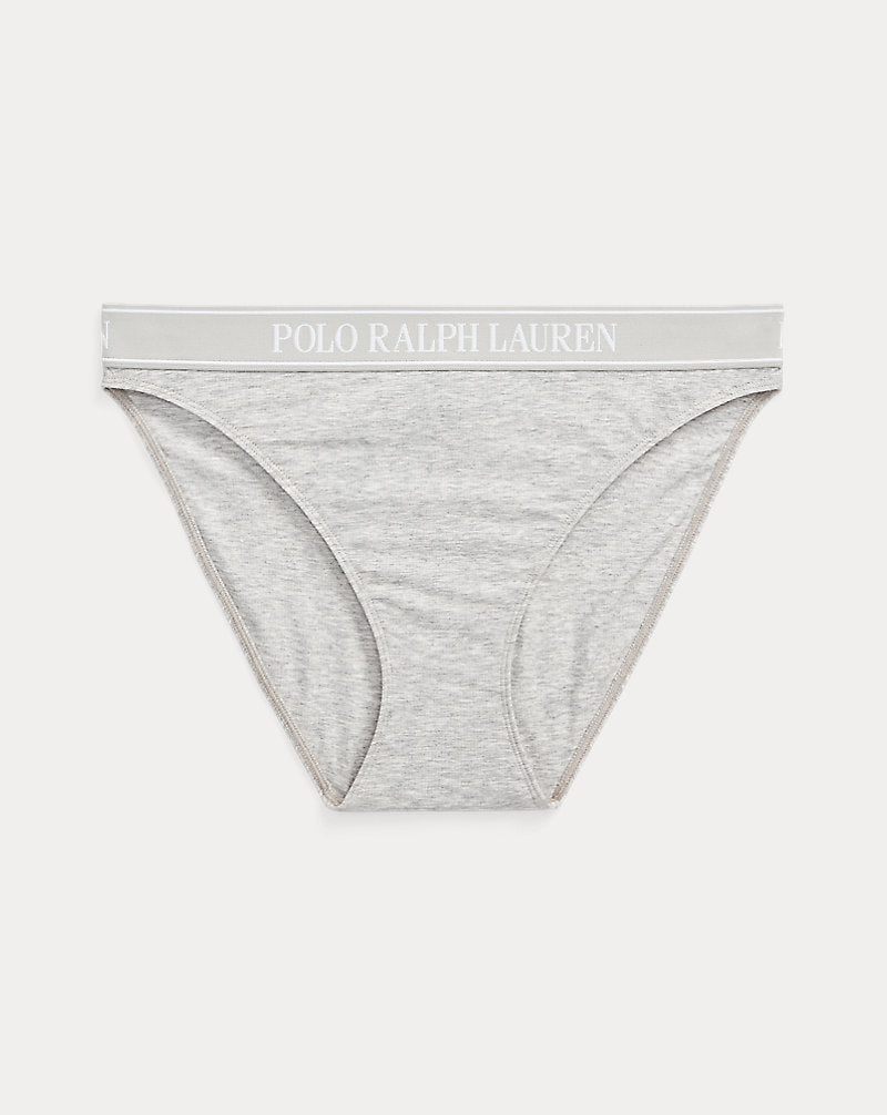 Repeat-Logo Bikini Brief Heather Grey