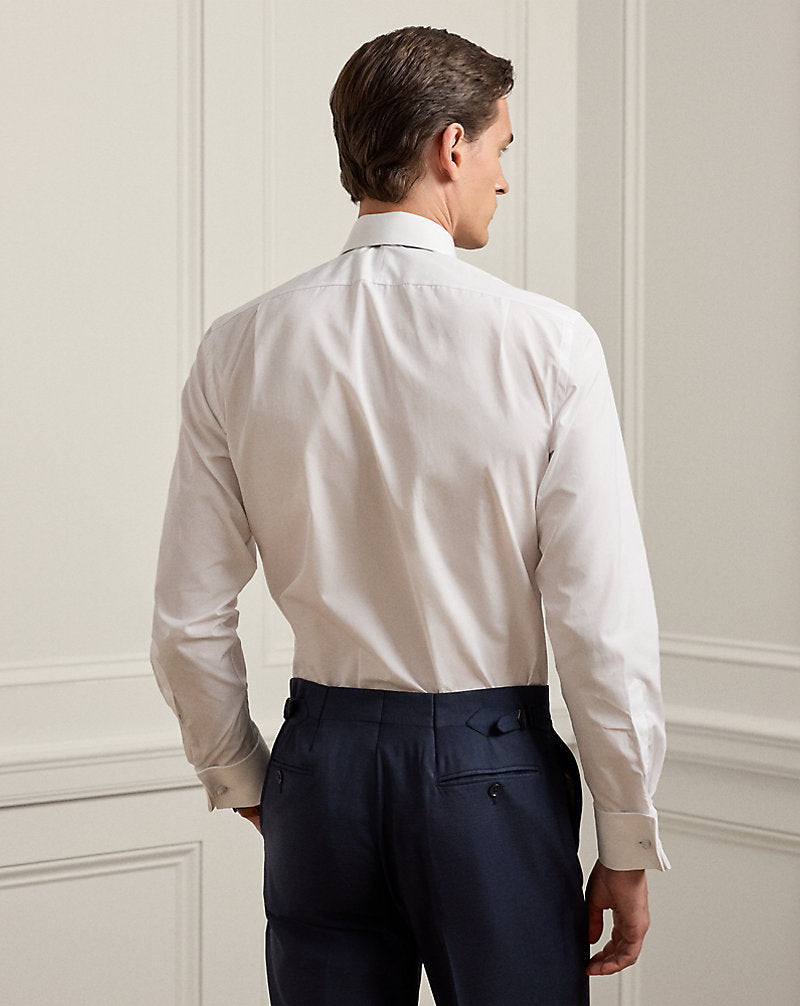 Poplin French Cuff Shirt White