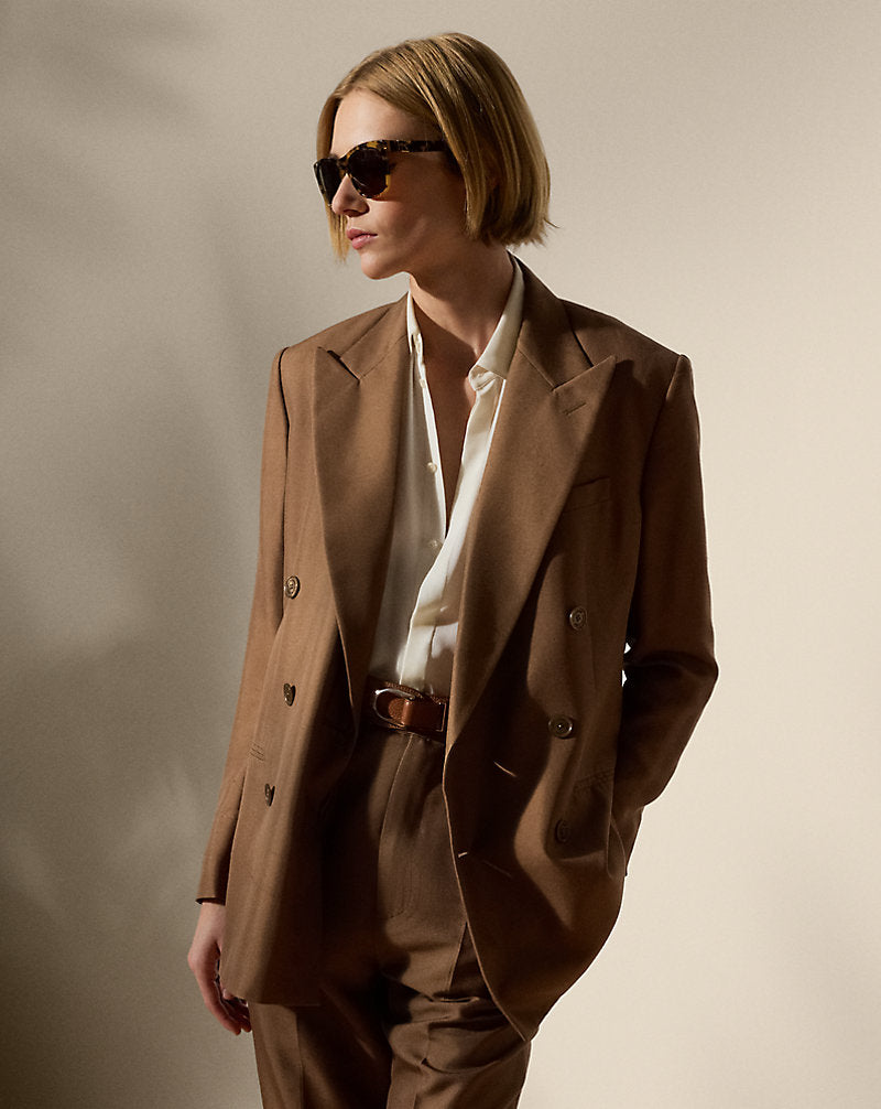 Timothy Silk Shantung Jacket Cocoa