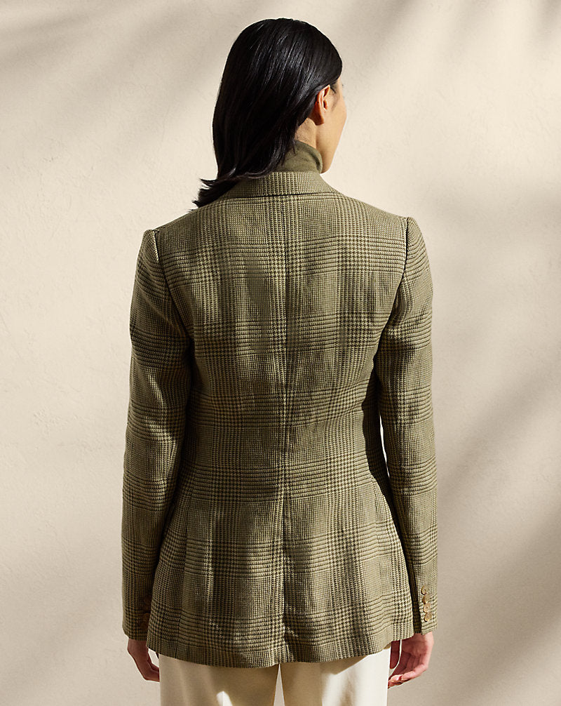 Richie Glen Plaid Tweed Jacket Tan/Moss