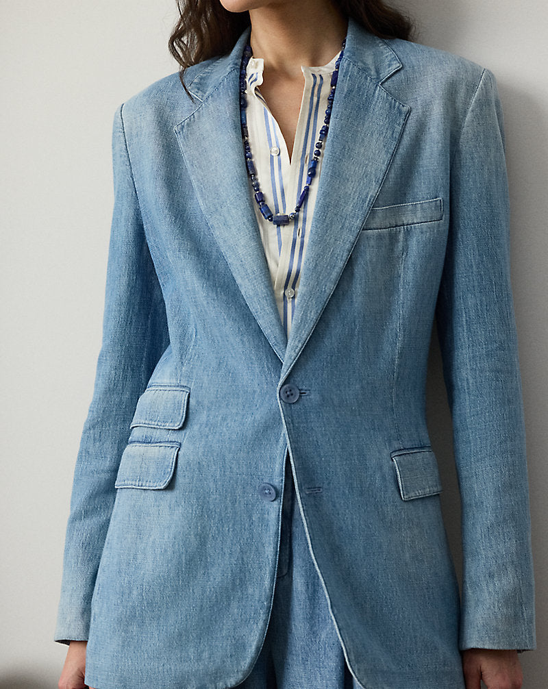 Russel Cotton Denim Jacket Light Indigo
