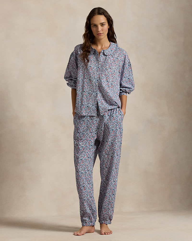 Floral Cotton Long-Sleeve Pyjama Set Petite Floral