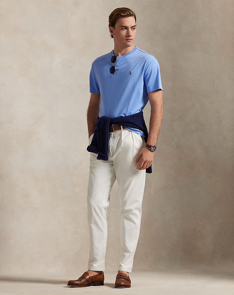 Custom Slim Fit Soft Cotton T-Shirt Canvas Blue